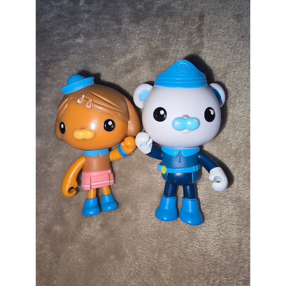 Octonauts Captain Barnacles and Dashi Dog Action Figure Set Blue Pink Toys